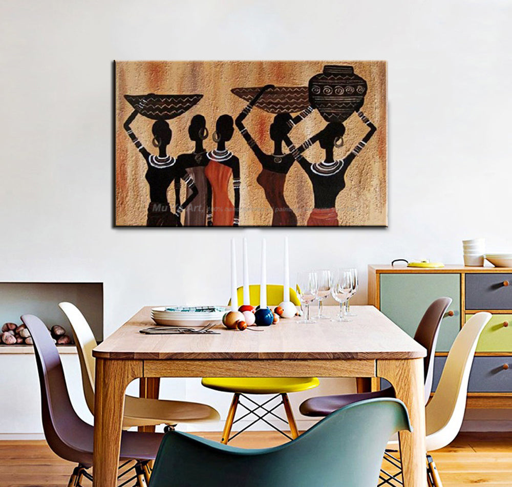 Decorative canvas painting african woman paintings cheap modern paintings female nude paintings for living room wall decor - SallyHomey Life's Beautiful
