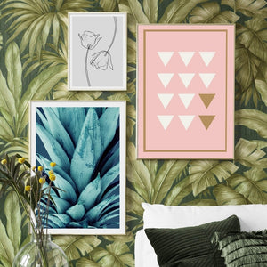 Geometric Pineapple Flower Quote Corridor Wall Art Canvas Painting Nordic Posters And Prints Wall Pictures For Living Room Decor - SallyHomey Life's Beautiful