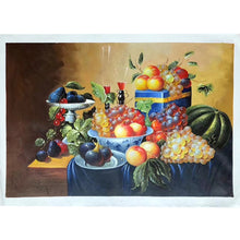 Load image into Gallery viewer, 100% Hand Painted Classical Table Fruit Oil Painting On Canvas Wall Art Frameless Picture Decoration For Live Room Home Decor