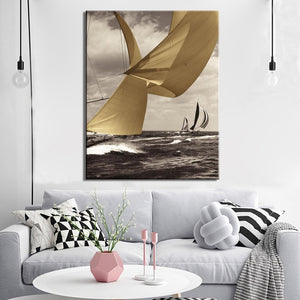 Sea-Sailing Pictures for Living Room Decor No Frame - SallyHomey Life's Beautiful