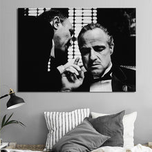 Load image into Gallery viewer, Modern Movie Posters and Prints Wall Art Canvas Painting arlon Brando Godfather Decorative Pictures for Living Room Home Decor - SallyHomey Life&#39;s Beautiful