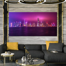 Load image into Gallery viewer, Modern Landscape Posters and Prints Wall Art Canvas Painting Hong Kong Night Scene Picture for Living Room Cuadros Decoracion - SallyHomey Life&#39;s Beautiful