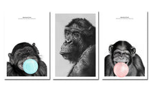 Load image into Gallery viewer, Modern Animals Wall Posters and Prints Wall Art Canvas Painting Cute Gorillas Decorative Paintings For Living Room Home Decor - SallyHomey Life&#39;s Beautiful