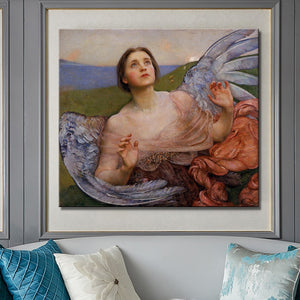 British Painter Annie Louisa Swynnerton - The Sense of Sight Posters and Prints Wall Art Canvas Painting for Living Room Decor - SallyHomey Life's Beautiful