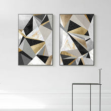 Load image into Gallery viewer,   100% Hand Painted Abstract Geometry Art Oil Painting On Canvas Wall Art Wall Adornment Picture Painting For Live Room Home Decor