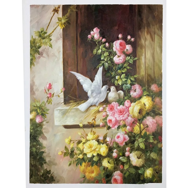 100% Hand Painted Modern Abstract Vases Painting On Canvas Wall Art Frameless Picture Decoration For Living Room Home Decor Gift