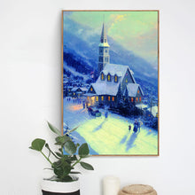 Load image into Gallery viewer, Warm Pastoral Landscape Oil Paintings by Thomas Kinkade, Posters Print on Canvas Wall Art Canvas Painting for Living Room Decor - SallyHomey Life&#39;s Beautiful