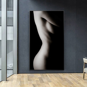 Modern Body Art Posters and Prints Wall Art Canvas Painting Nude Art Decorative Paintings for Living Room Home Decor No Frame - SallyHomey Life's Beautiful