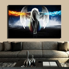 Load image into Gallery viewer, Anime Angel Girl Wings Ice and Fire Poster and Digital Printed Wall Art Picture for Living Room Home Decoration Gift Frameless - SallyHomey Life's Beautiful