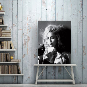 🔥 Modern Black and White Poster Prints Wall Art Canvas Painting Beautiful Women Smoking Cigarettes Photos for Living Room Decor - SallyHomey Life's Beautiful