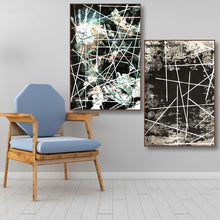 Load image into Gallery viewer, Classical abstract Line Handprint Decorative Canvas Painting Posters and Prints Wall Art Pictures for Living Room Nordic Decor - SallyHomey Life&#39;s Beautiful