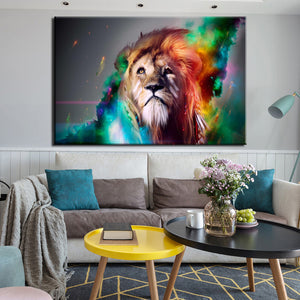 70x100cm - Abstract Animals Posters and Prints Wall Art Canvas Painting Horse And Lion Pictures For Living Room Home Decoration - SallyHomey Life's Beautiful