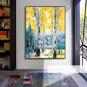 100% Hand painted Modern scenery Art Oil Painting On Canvas Wall Art Wall Adornment pictures Painting For Living Room Home Decor