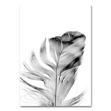 Load image into Gallery viewer, Fashion Girl Feather Canvas Poster Nordic style Wall Art Print Painting Beauty Quotes Decorative Picture Modern Home Decoration - SallyHomey Life&#39;s Beautiful