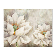 Load image into Gallery viewer, 100% Hand Painted White Flower Art Oil Painting On Canvas Wall Art Frameless Picture Decoration For Live Room Home Decor Gift