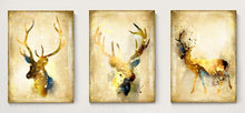 Load image into Gallery viewer, Nordic Abstract Gold Deer Elk Canvas Painting Noble - SallyHomey Life&#39;s Beautiful