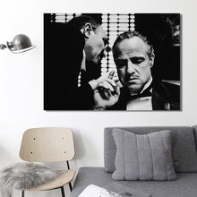 Load image into Gallery viewer, Modern Movie Posters and Prints Wall Art Canvas Painting arlon Brando Godfather Decorative Pictures for Living Room Home Decor - SallyHomey Life&#39;s Beautiful
