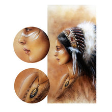 Load image into Gallery viewer, Modern Noble Feather Art Posters Prints On Canvas Indian Portrait Pictures for Living Room Wall - SallyHomey Life&#39;s Beautiful