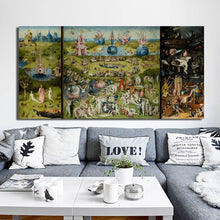 Load image into Gallery viewer, Bosch Hieronymus The Garden of Earthly Delight Poster, Classical Famous Painting Prints Wall Art Canvas Painting for Room Decor - SallyHomey Life&#39;s Beautiful