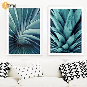 Tropical Flesh Plant Agave Pineapple Wall Art Canvas Painting Nordic Posters And Prints Wall Pictures For Living Room Home Decor - SallyHomey Life's Beautiful