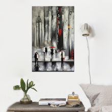 Load image into Gallery viewer, Posters And Prints Wall Art Canvas Painting Wall Decoration Abstract City Street View In The Rain Pictures for Living Room Wall - SallyHomey Life&#39;s Beautiful