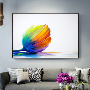 100% Hand Painted Abstract Color Bud Oil Painting On Canvas Wall Art Frameless Picture Decoration For Live Room Home Decor Gift