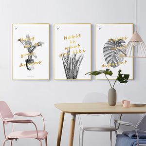 the Leaf Wall Pictures For Living Room Nordic Home Decoration - SallyHomey Life's Beautiful
