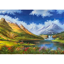 Load image into Gallery viewer, 100% Hand Painted Realistic Mountain Art Oil Painting On Canvas Wall Art Frameless Picture Decoration For Live Room Home Decor