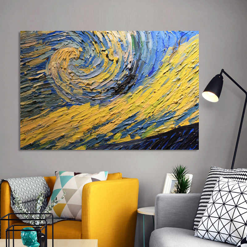Modern Abstract Posters and Prints on Canvas Wall Art Painting Van Gogh Starry Sky Partial Pictures for Living Room Home Decor - SallyHomey Life's Beautiful