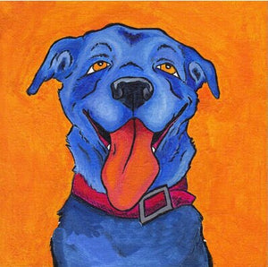 100%Handpainted Oil Paintings Wall Pictures Animal Oil Painting on Canvas Lovely Puppy Dog Wall Art for Home Decoration