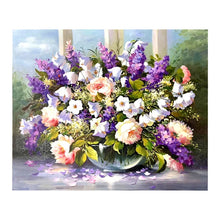 Load image into Gallery viewer, 100% Hand Painted Abstract Vase Flower Art Painting On Canvas Wall Art Wall Adornment Pictures Painting For Live Room Home Decor
