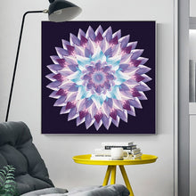 Load image into Gallery viewer, Modern Abstract Flower Posters and Prints Wall Art Canvas Painting Gradient Mandala Decorative Pictures for Living Room Decor - SallyHomey Life&#39;s Beautiful