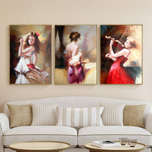 Load image into Gallery viewer, Modern Abstract Posters and Print Wall Art Canvas Painting Beautiful Girls Decorative Pictures for Living Room Decor No Frame - SallyHomey Life&#39;s Beautiful