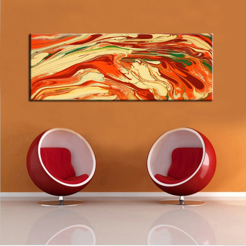 Modern Abstract Oil Painting Like Volcanic Canvas Painting Watercolor Poster Wall Painting Art for Living Room Home Decoration - SallyHomey Life's Beautiful