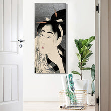 Load image into Gallery viewer, Japan Ukiyo-e Portrait of Woman by Kitagawa Utamaro Posters and Prints on Canvas Wall Art Decorative Painting for Living Room - SallyHomey Life&#39;s Beautiful