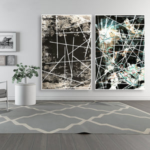 Classical abstract Line Handprint Decorative Canvas Painting Posters and Prints Wall Art Pictures for Living Room Nordic Decor - SallyHomey Life's Beautiful