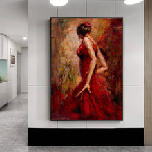 Load image into Gallery viewer, Dancing Girl in Red Dress Decorative Pictures - SallyHomey Life&#39;s Beautiful