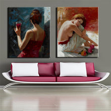 Load image into Gallery viewer, Beautiful Girl  Wall Art Canvas Painting - SallyHomey Life&#39;s Beautiful