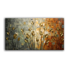 Load image into Gallery viewer, Hand Painted Thick Palette Knife Flower Oil Painting on Canvas Abstract Wall Painting Living Room Home Wall Decor - SallyHomey Life&#39;s Beautiful