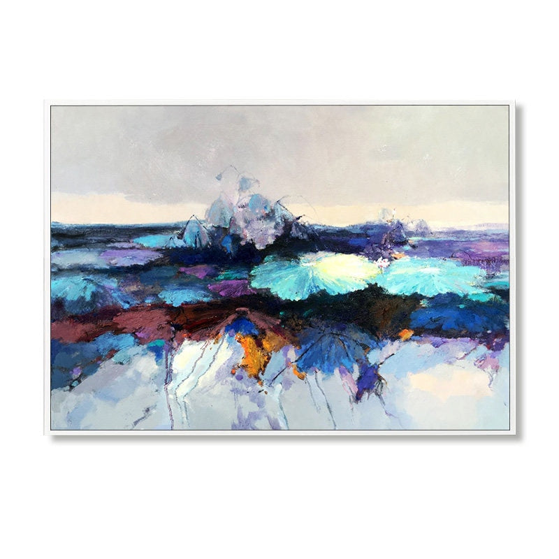 100% Hand Painted Abstract Colour Landscape Painting On Canvas Wall Art Frameless Picture Decoration For Live Room Home Decor