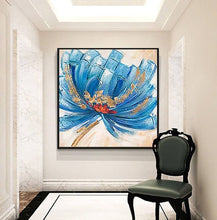 Load image into Gallery viewer, 100% Hand Painted Abstract Big Flower Oil Painting On Canvas Wall Art Frameless Picture Decoration For Live Room Home Decor Gift
