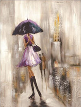 Load image into Gallery viewer, Modern Abstract Portrait Posters and Prints Wall Art Canvas Painting The Umbrella Girl Decorative Pictures for Living Room Decor - SallyHomey Life&#39;s Beautiful