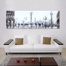 Load image into Gallery viewer, Abstract Landscape Posters and Prints Wall Art Canvas Painting Lovers and City View Oil Painting Pictures for Living Room Decor - SallyHomey Life&#39;s Beautiful