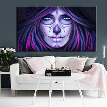 Load image into Gallery viewer, Mexico DAY OF THE DEAD Posters and HD Prints Wall Art Canvas Painting Girls Decorative Pictures for Living Room Decor Frameless - SallyHomey Life&#39;s Beautiful