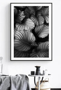 Tropical Leaf Landscape Poster Quotes Nordic Wall Art Canvas Prints Abstract Painting Scandinavian Style Decorative Picture - SallyHomey Life's Beautiful
