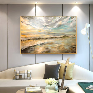 100% Hand Painted Impressionist Landscapes Art Oil Painting On Canvas Wall Art Wall Pictures Painting For Living Room Home Decor