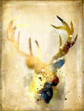Load image into Gallery viewer, Nordic Abstract Gold Deer Elk Canvas Painting Noble - SallyHomey Life&#39;s Beautiful