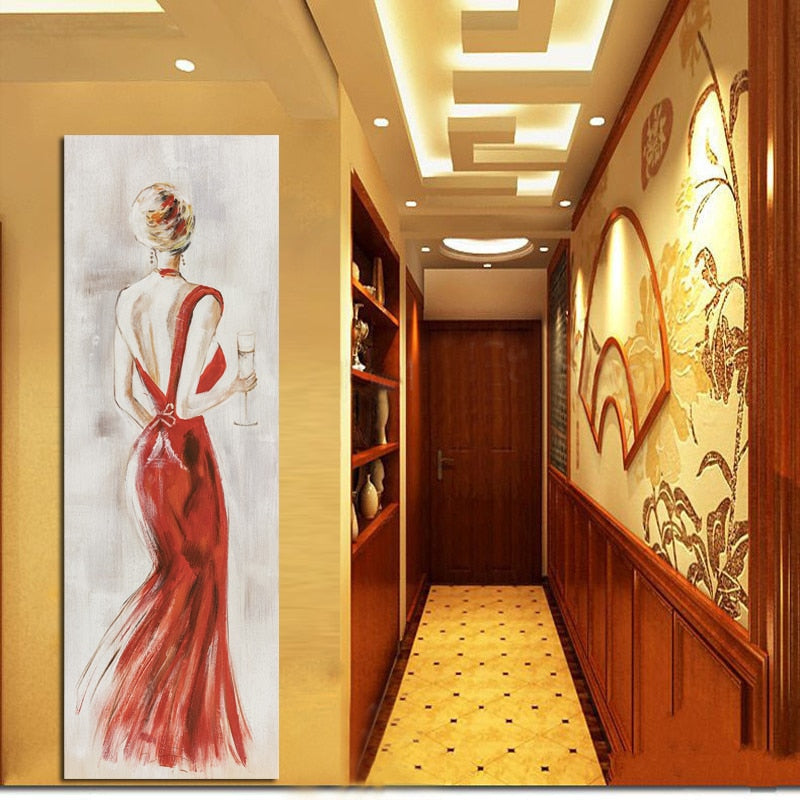 Fashion Women Decorative Pictures for Living Room Home Decor - SallyHomey Life's Beautiful