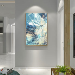 Abstract Colored Line Pictures for Living Room Nordic Decor No Frame - SallyHomey Life's Beautiful