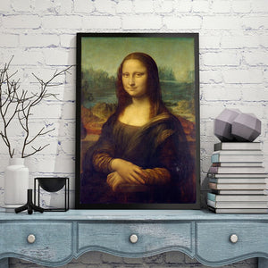 Italy Famous Painter Leonardo Da Vinci's Mona Lisa Posters Print on Canvas Wall Art Canvas Painting for Living Room Home Decor - SallyHomey Life's Beautiful